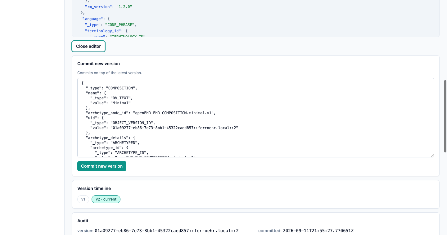 Composition editor